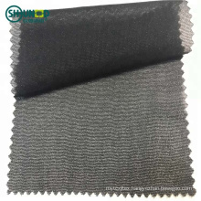 woven interfacing for wholesale in China 100% Polyester warp knitted interlining for men's suits woven fusible interlining